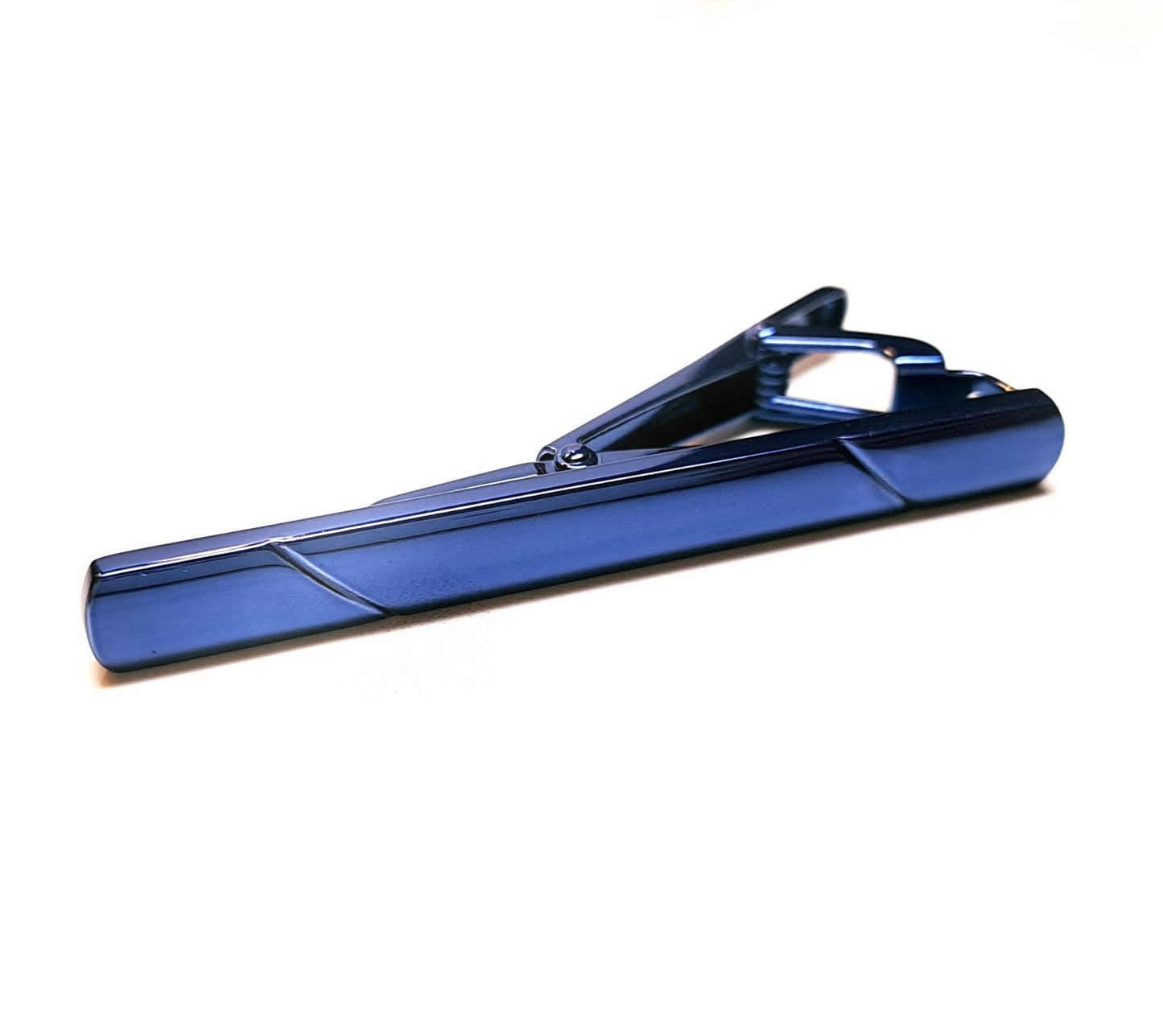 Klassische Krawattennadel Blau – Modernes Linien-Design