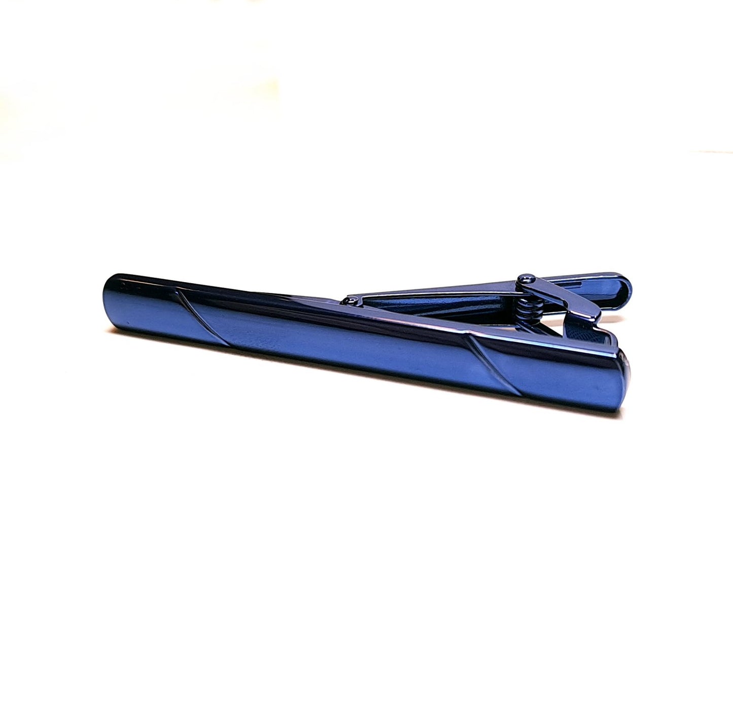 Klassische Krawattennadel Blau – Modernes Linien-Design
