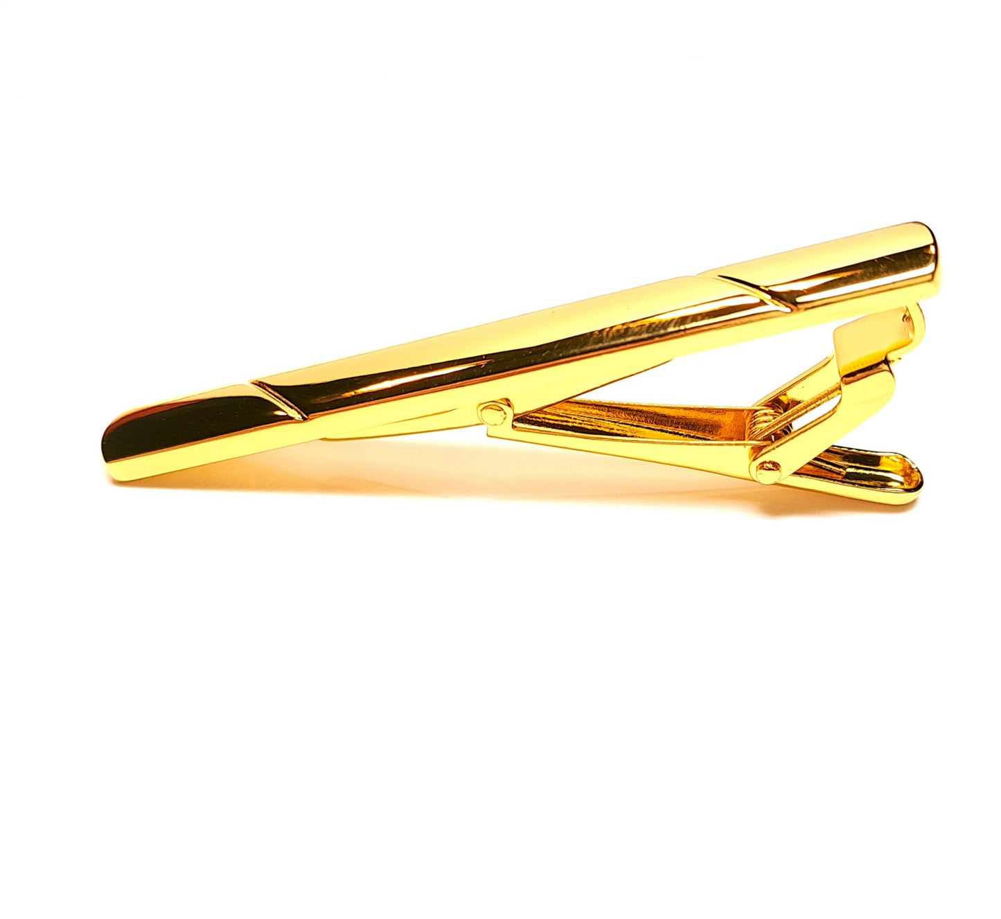 Klassische Krawattennadel Gold – Modernes Linien-Design
