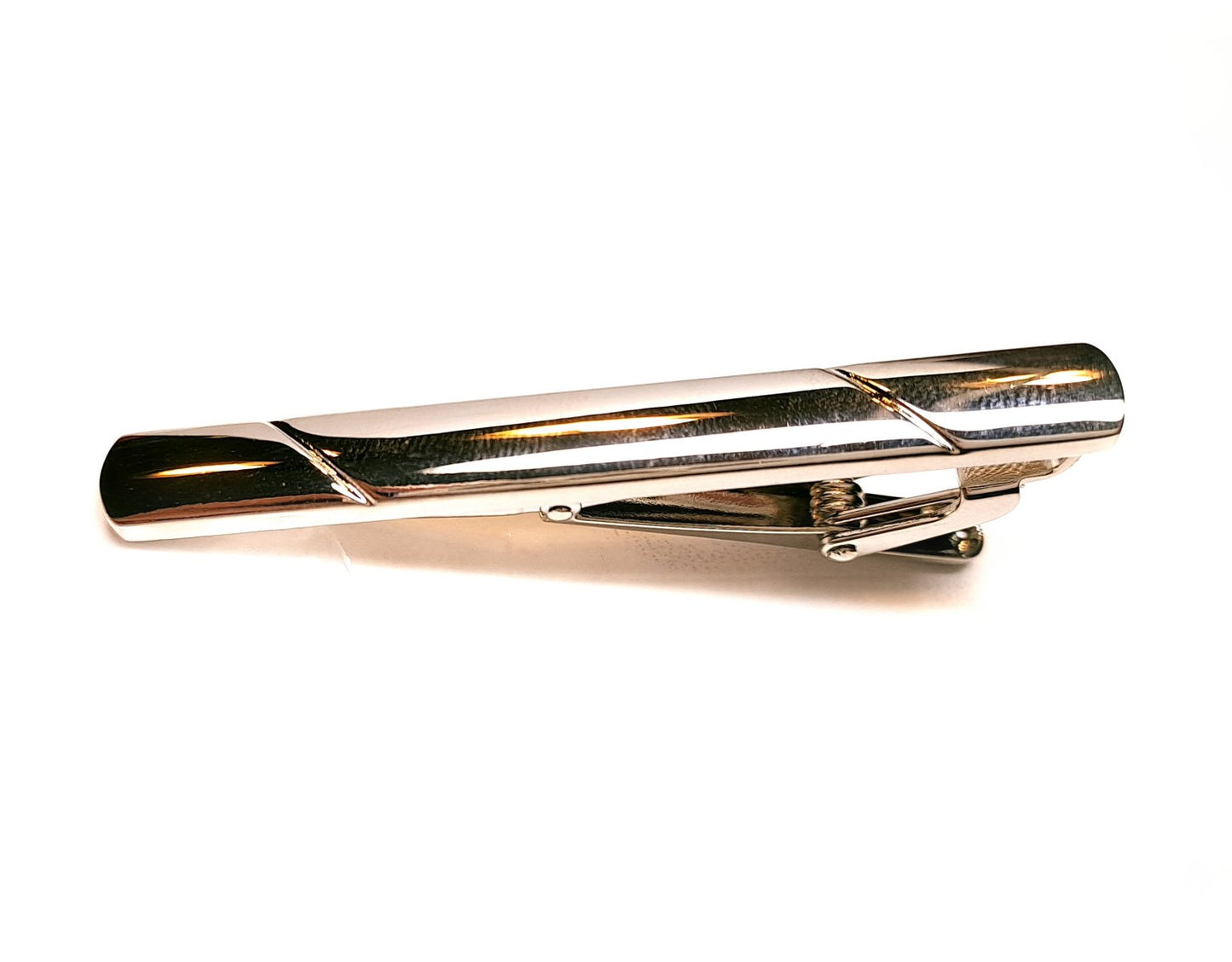 Klassische Krawattennadel Silber – Modernes Linien-Design