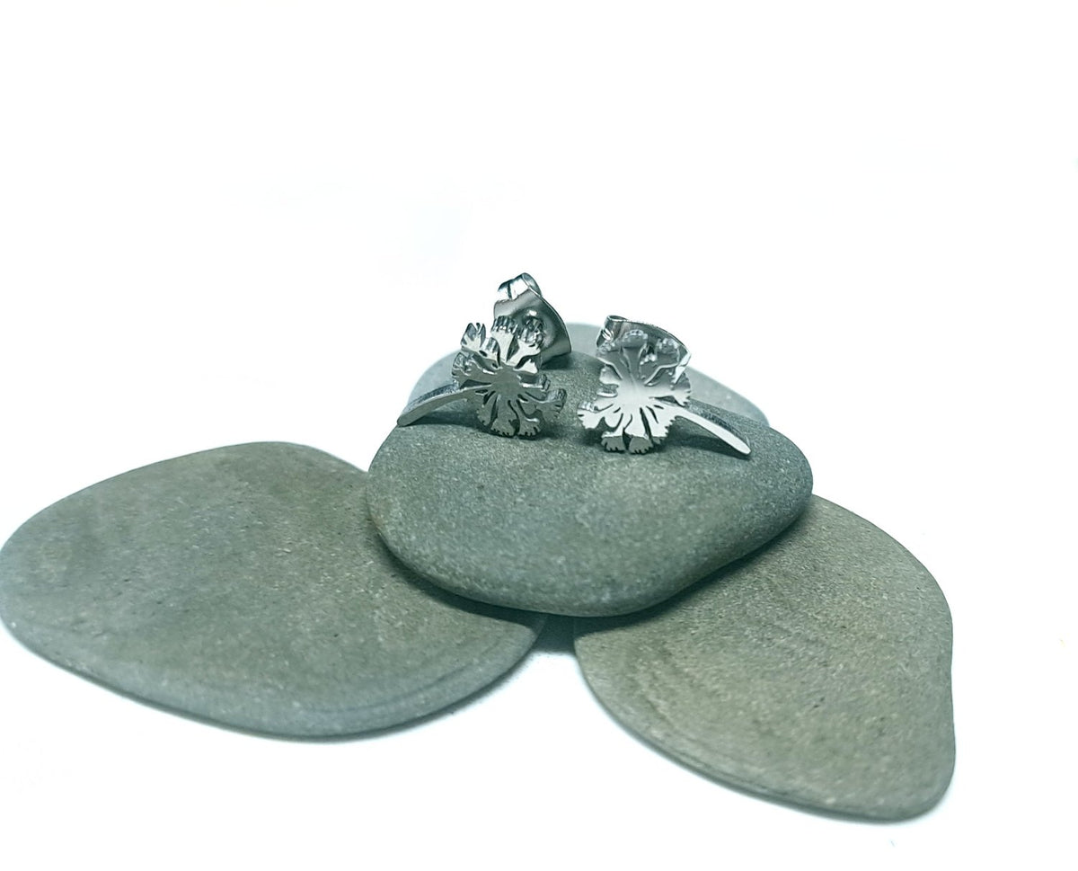 Löwenzahn Ohrstecker Edelstahl – Pusteblume Schmuck ca. 1cm
