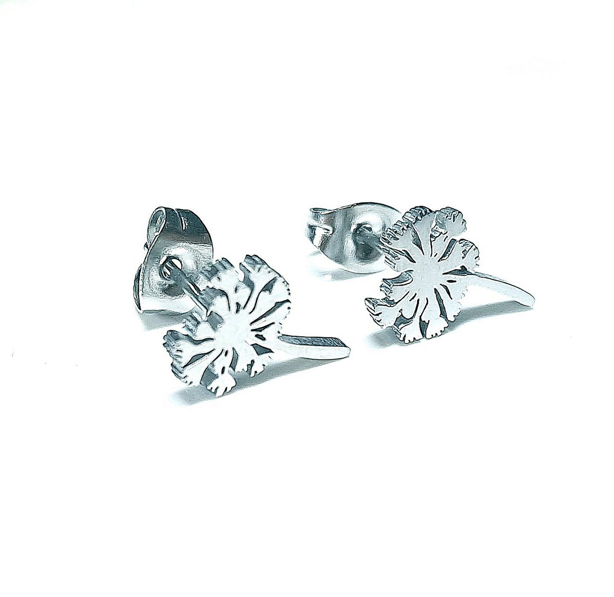 Löwenzahn Ohrstecker Edelstahl – Pusteblume Schmuck ca. 1cm