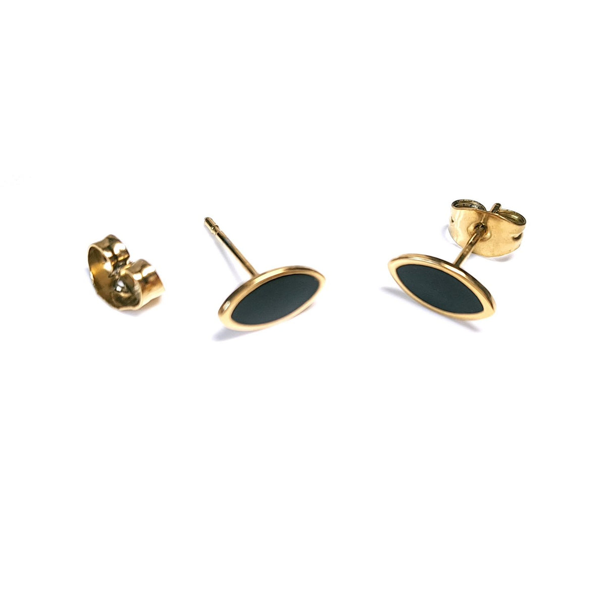Vogel Ohrstecker Edelstahl Schwarz – Taube Schmuck ca. 1 cm (Kopie)