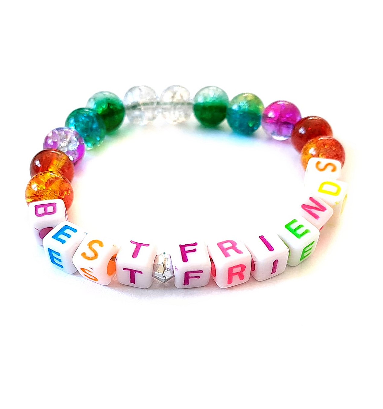 Kinder Bastelset Armband selber machen – MyBeadBox Schmuck DIY Set mit Perlen & Namen – Kreatives Geschenk für Kinder 5-9 Jahre