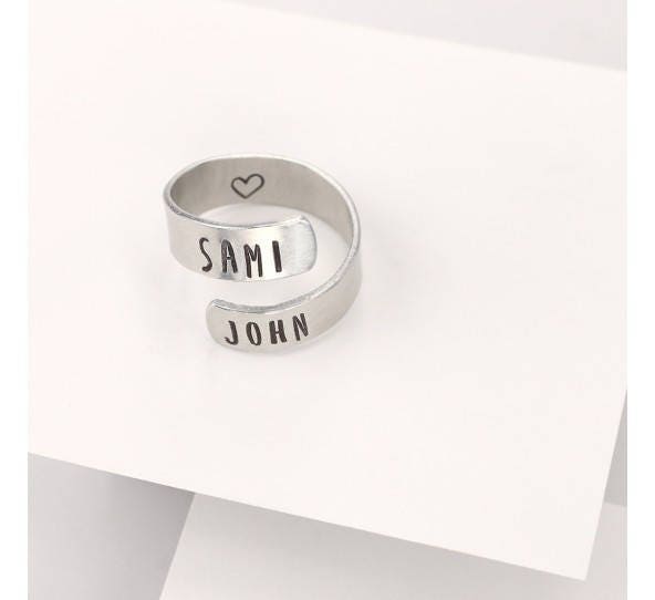 2 Stück Ring Rohlinge aus Aluminium von Impressart, 6 x 76 mm