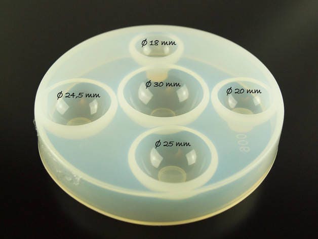 Silikonform Cabochon Rohling Mold rund Form Giessform