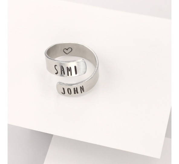 2 Stück Ring Rohlinge aus Aluminium von Impressart, 6 x 68,5 mm