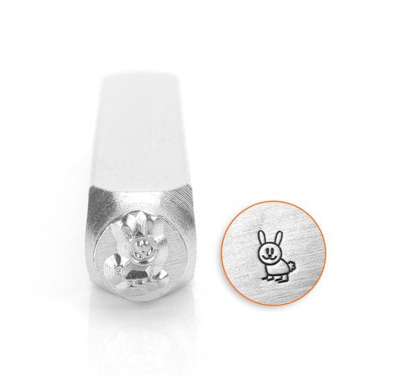 1 Stück Design Stempel Hase Rabbit Schlagstempel Punze Hopper