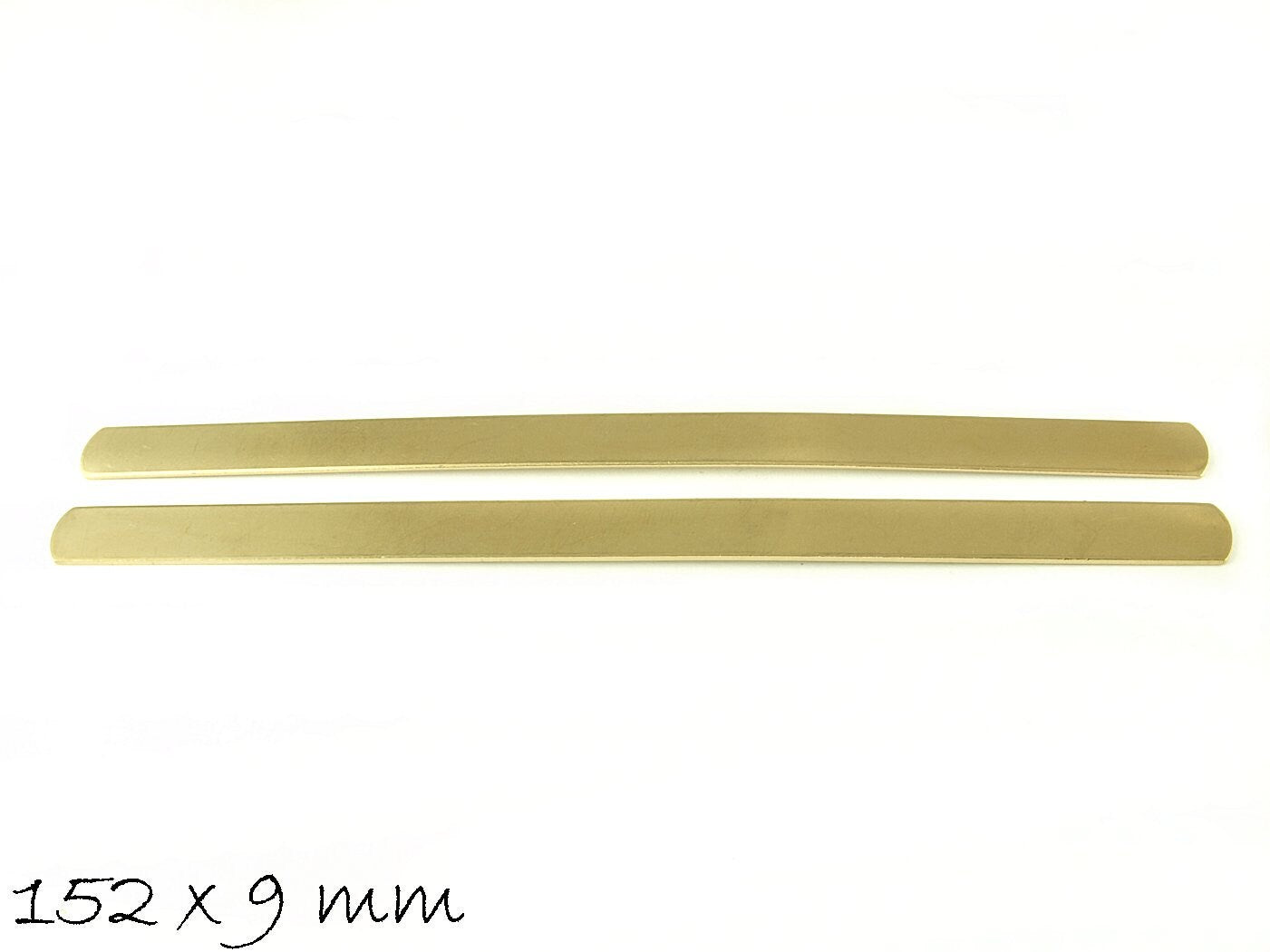 2 Stück Armband Rohlinge Messing, 15,2 x 0,9 cm