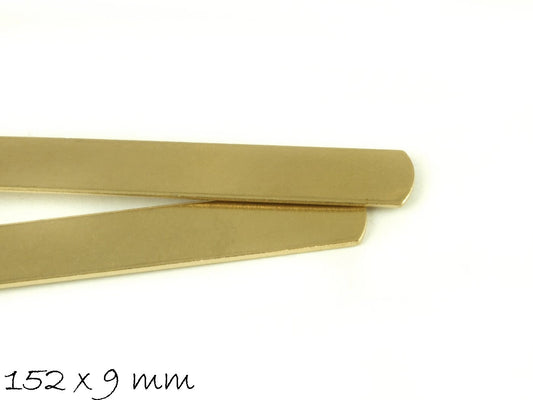 2 Stück Armband Rohlinge Messing, 15,2 x 0,9 cm