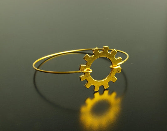 Armreif vintage Zahnrad golden Armband Steampunk