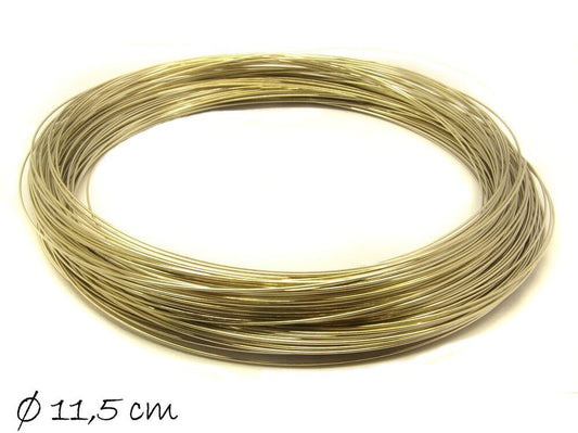 10 Windungen Spiraldraht (memory wire) nickelfarben