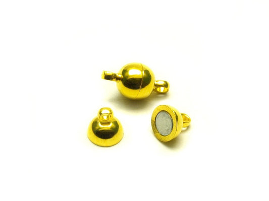 2 Stück Magnetverschlüsse, gold, 11,5 x 6 mm