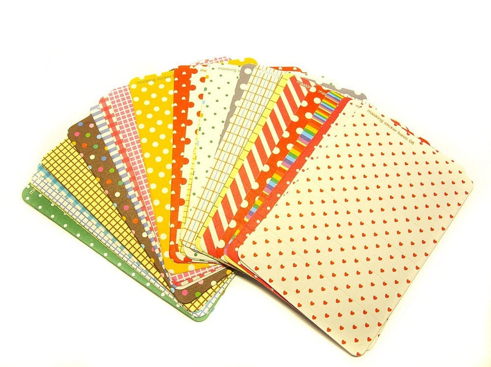 1 Set Masking Sticker Index Memo Sticker bunt