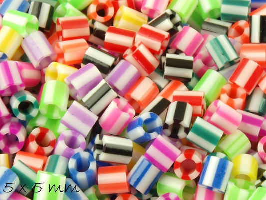 500 Stück Bügelperlen (Fuse Beads) 5 x 5 mm,Farbmix 3
