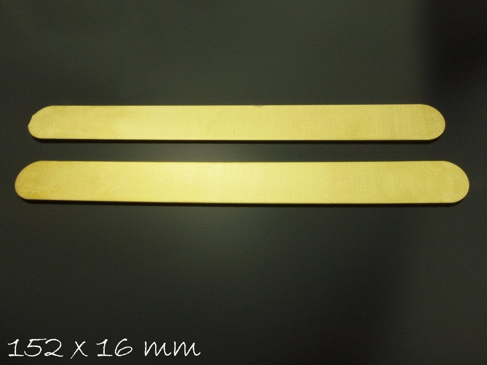 2 Stück Armband Rohlinge, Messing, 15,2 x 1,6 cm