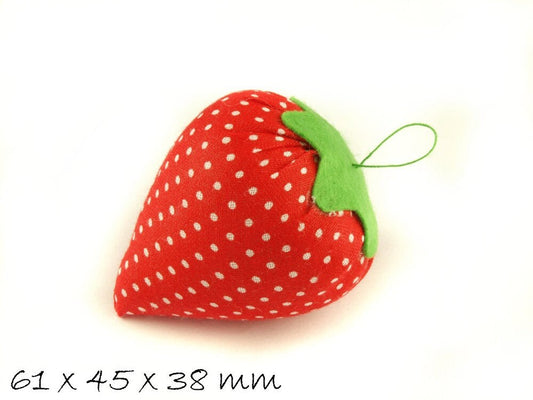 Nadelkissen in Form einer Erdbeere