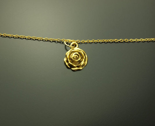 Armreifen Blume Rose Blüte golden Armband