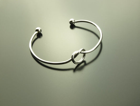 Armreifen Knoten silber Armband Liebe Freundschaft