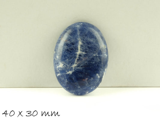 1 Stück Cabochons Midnight Blue Sodalith, 40 x 30 mm