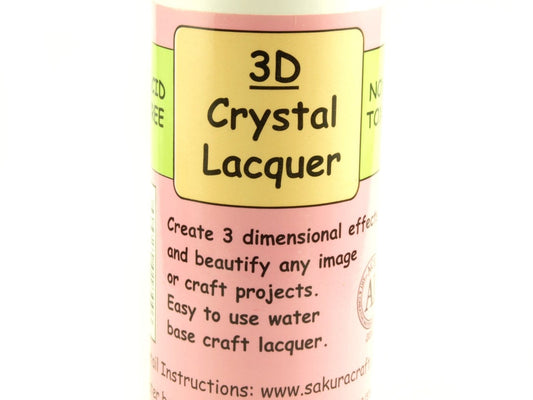 0,08 EUR/ml - 1 Flasche Crystal Lacquer, Kristalllack für 3D-Effekte