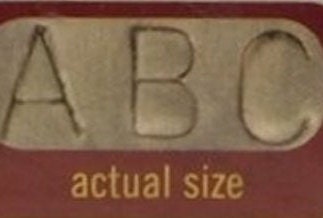 Stempel Einzelbuchstabe nach Wahl , Schriftart: Gothic - Großbuchstaben - 6 mm