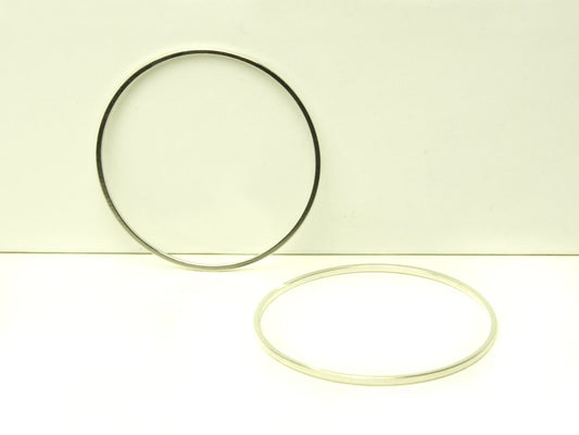 4 Stück Verbinder Messing, rund, in silber, Ø 30 mm