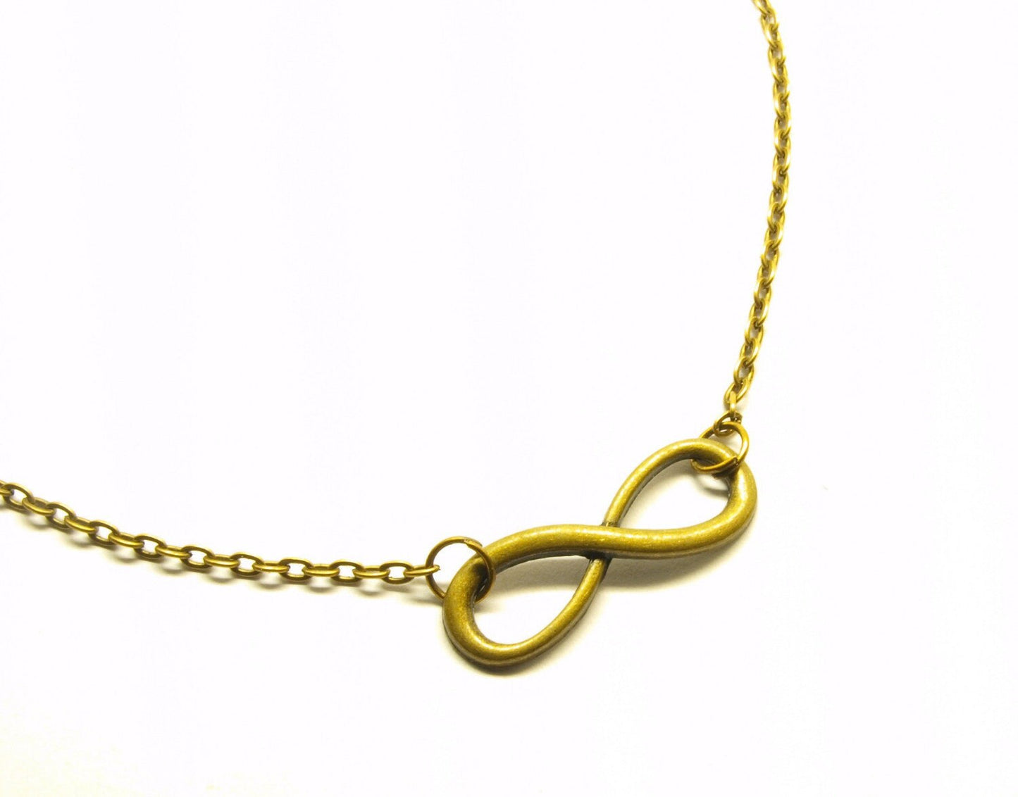 Kette Armband Armreifen Ohrringe Infinity Verbinder Unendlichkeit Farbe nach Wahl silber  bronze golden