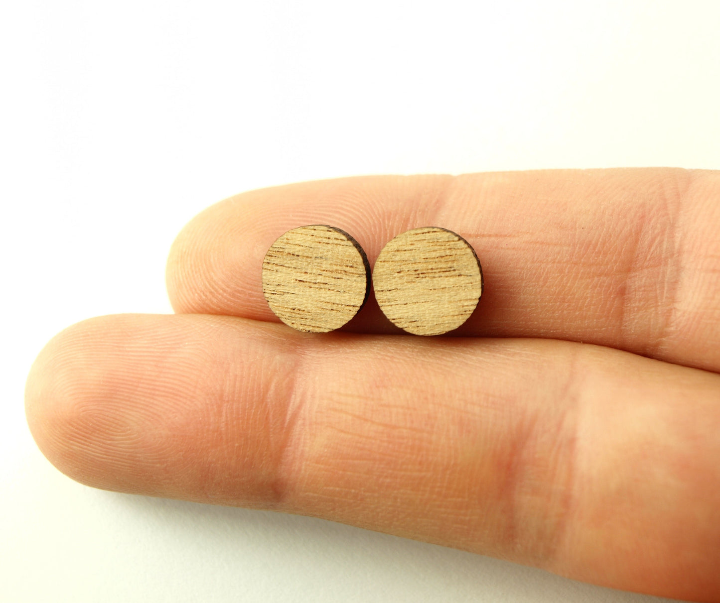 Ohrstecker Berge Landschaft geometrisch Holz Ohrringe Stecker nach Wahl