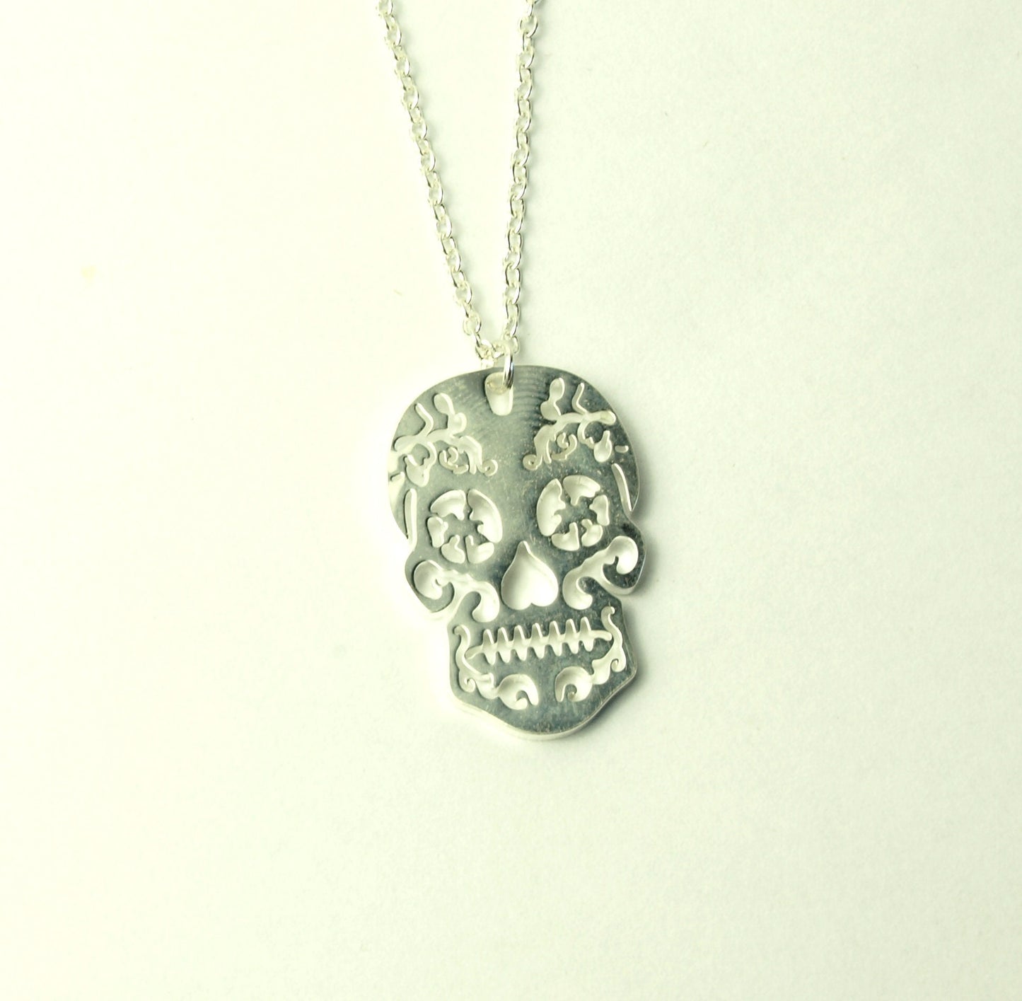 Kette Calavera Sugar Skull Totenkopf verziert Farbe nach Wahl