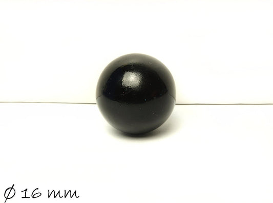 1 Stück Klangkugel, Ø 16 mm, Schwarz