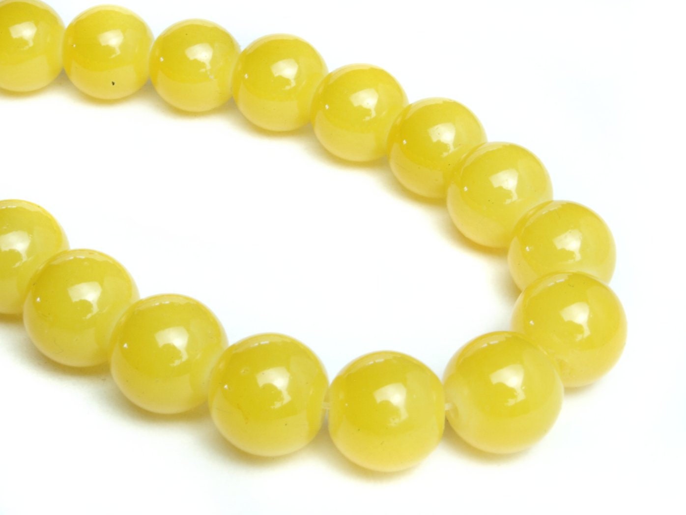 10 Stück Glasperlen-Perlen, verschiedene Farben, Ø 10 mm