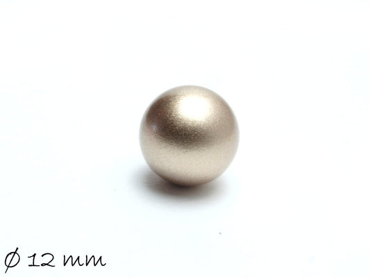 1 Stück Klangkugel, Ø 12 mm, Champagner Gold