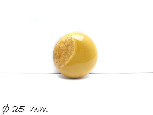 1 Stück Cabochon, Mookaite-Jasper, Ø 25 mm