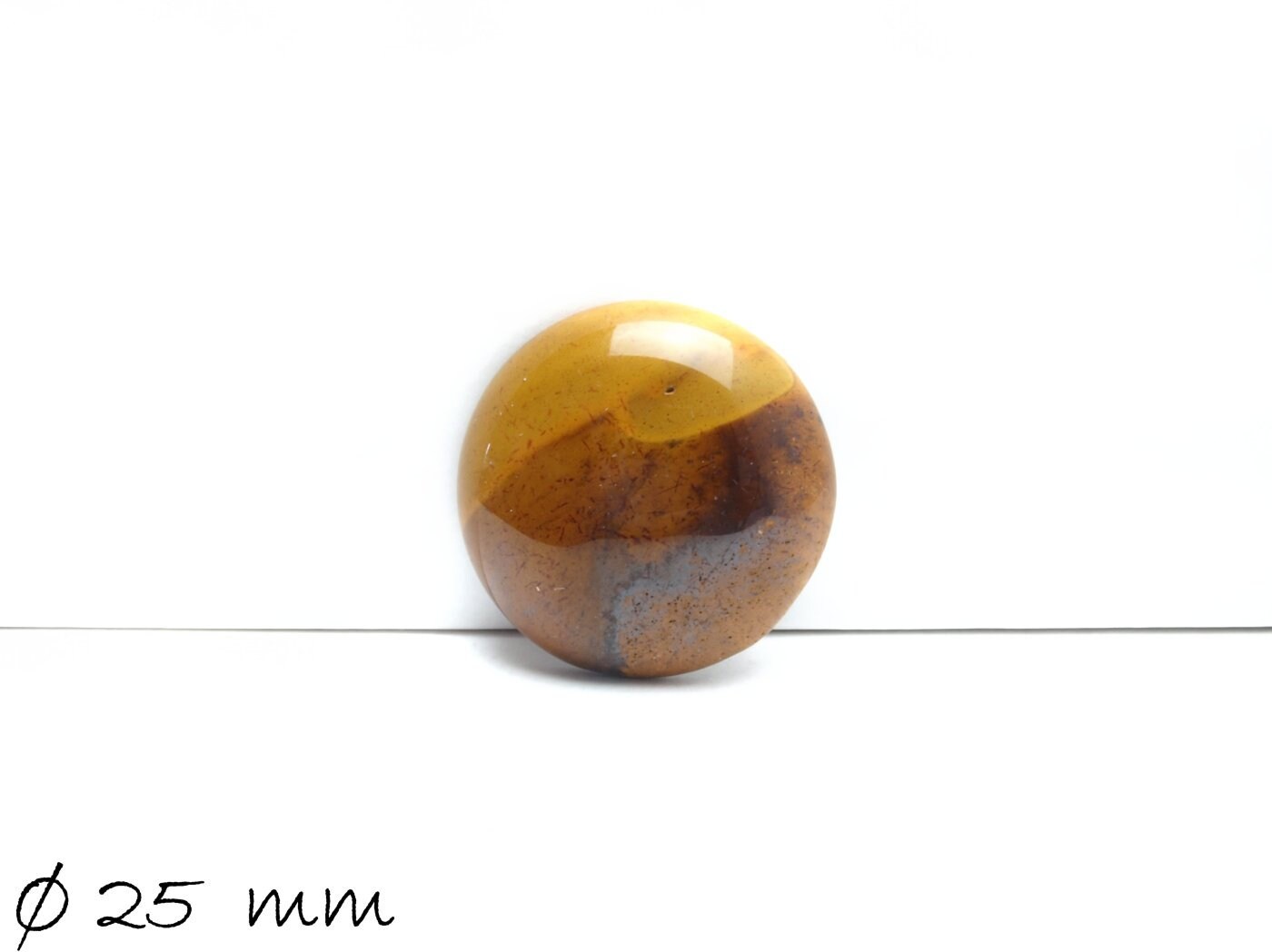 1 Stück Cabochon, Mookaite-Jasper, Ø 25 mm
