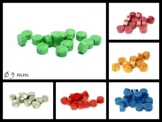 10 Stück Siegelwachs Perlen in verschiedenen Farben