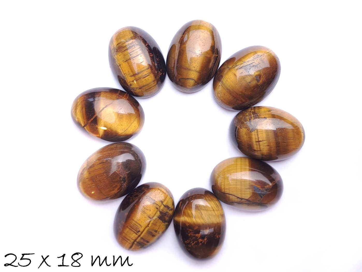 B-WARE - Edelstein Cabochons Tigerauge, verschiedene Größen