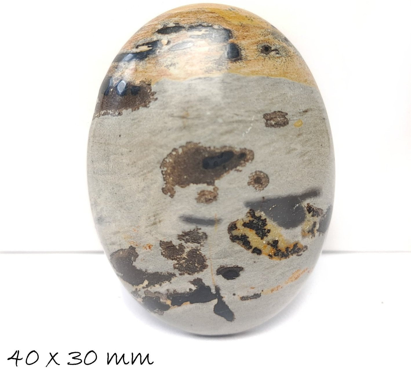 1 Stück Cabochon, Chohua-Jasper,  40 x 30 mm