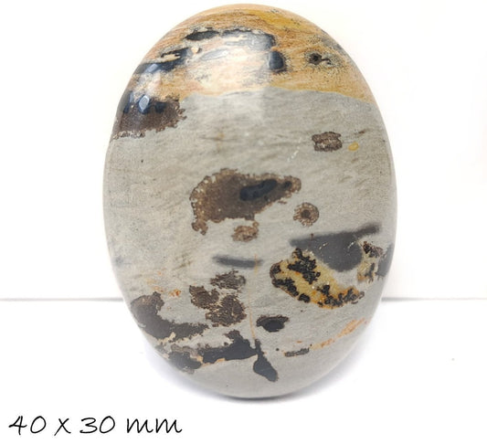 1 Stück Cabochon, Chohua-Jasper,  40 x 30 mm