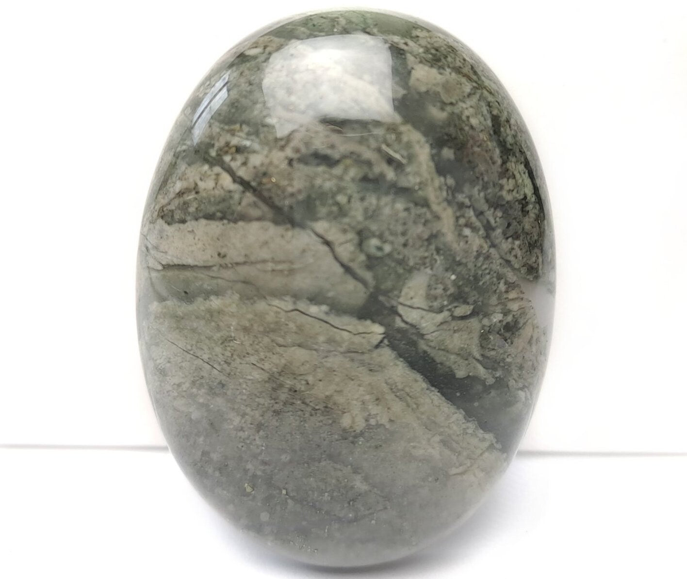 1 Stück Cabochon, Chohua-Jasper,  40 x 30 mm