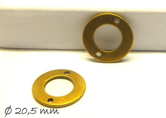 10 Stück Verbinder Stempel Plättchen bronze Rohling